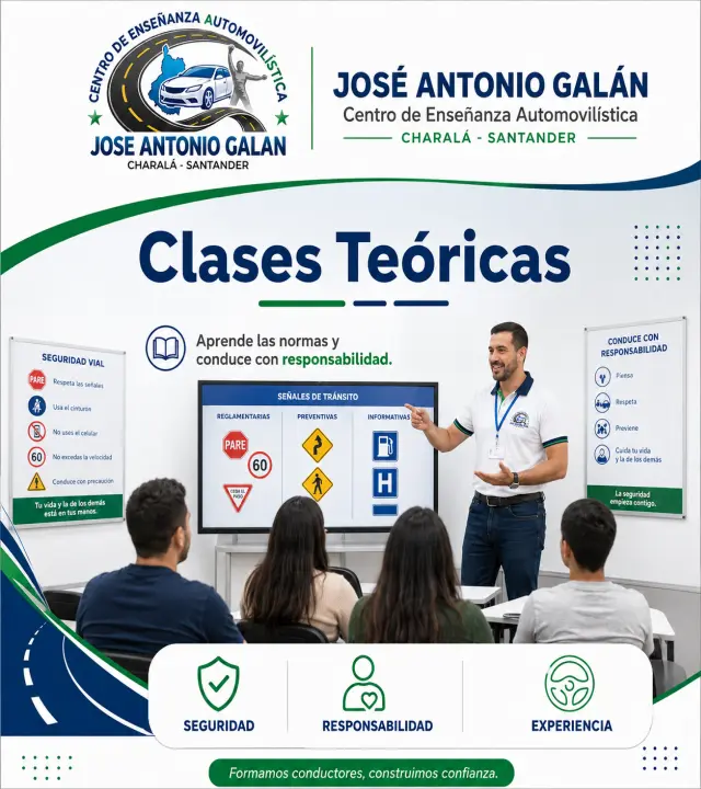 Instructor de conducción durante una clase práctica