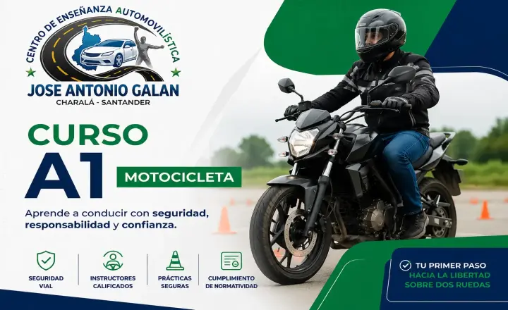 Práctica en motocicleta de bajo cilindraje