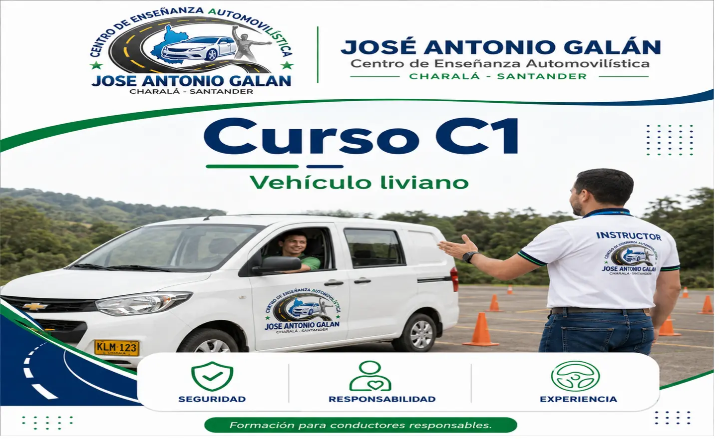 Práctica de conducción en vehículo de servicio público